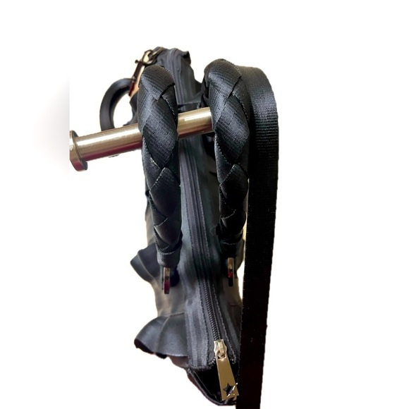 Harveys Seatbelt Bag Women's Lola Satchel Salvage, Black Satchel - Picture 7 of 16